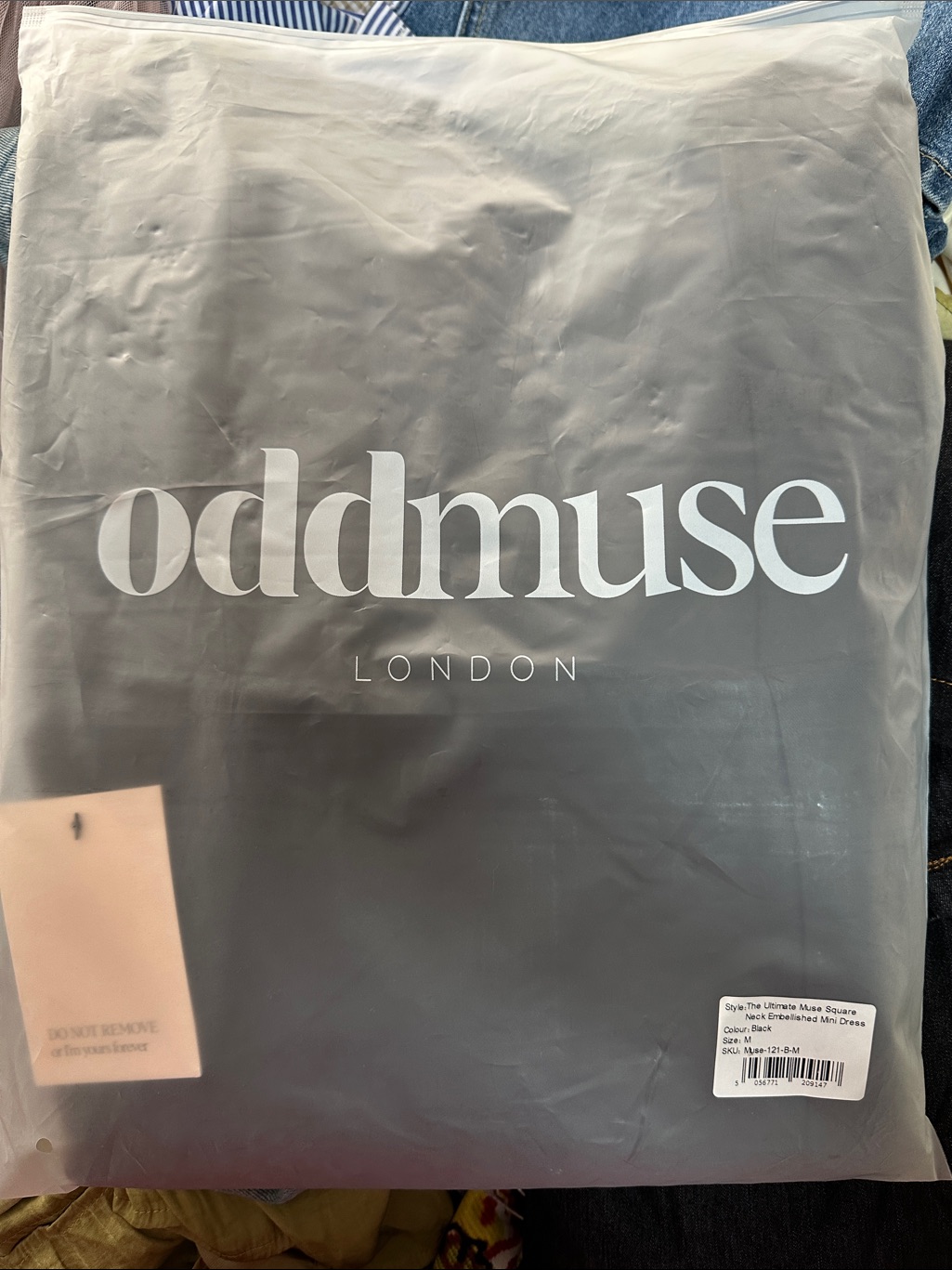 Oddmuse The Ultimate Square Neck Embellished Mini Dress — image 5 of 5